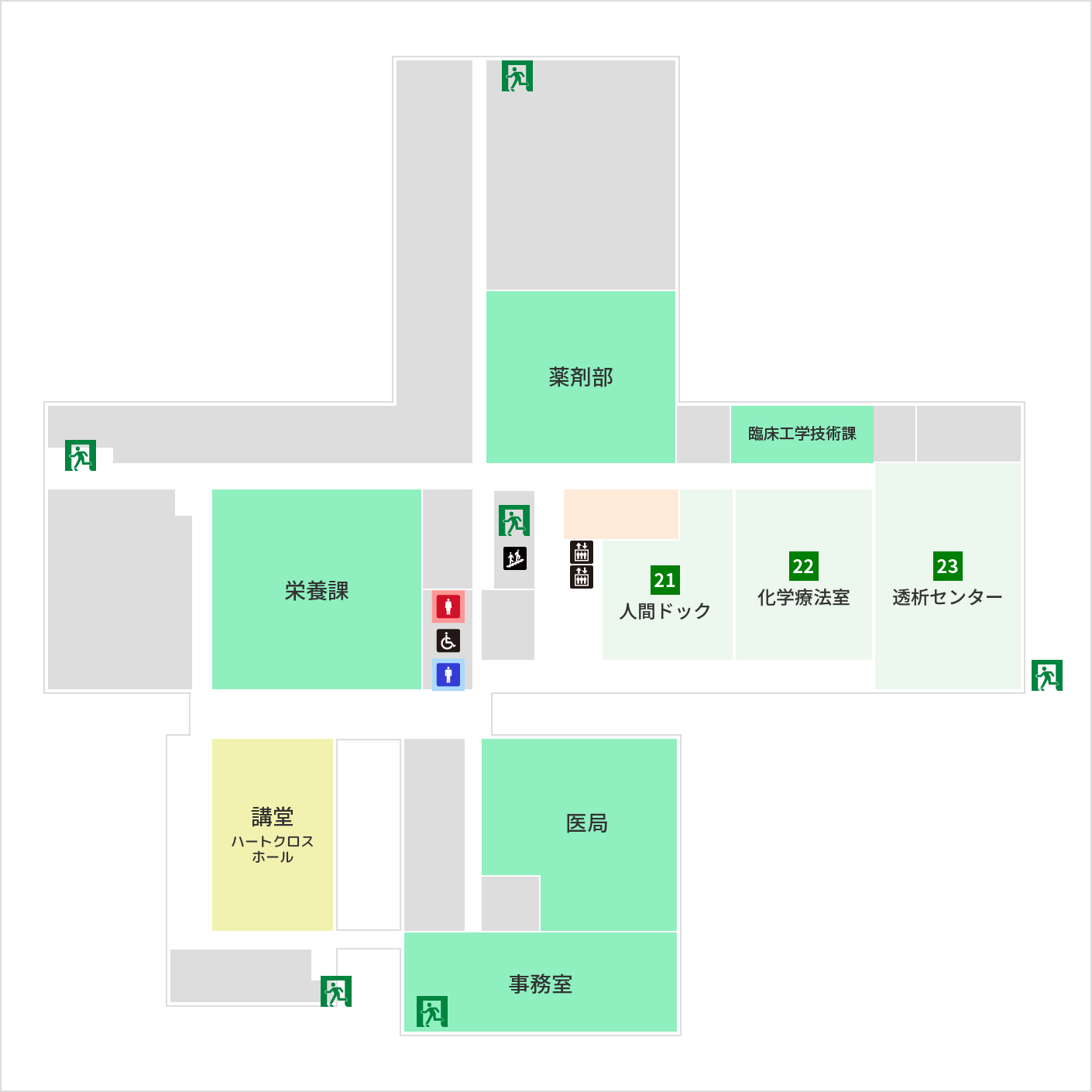 フロアマップ 2F 図解