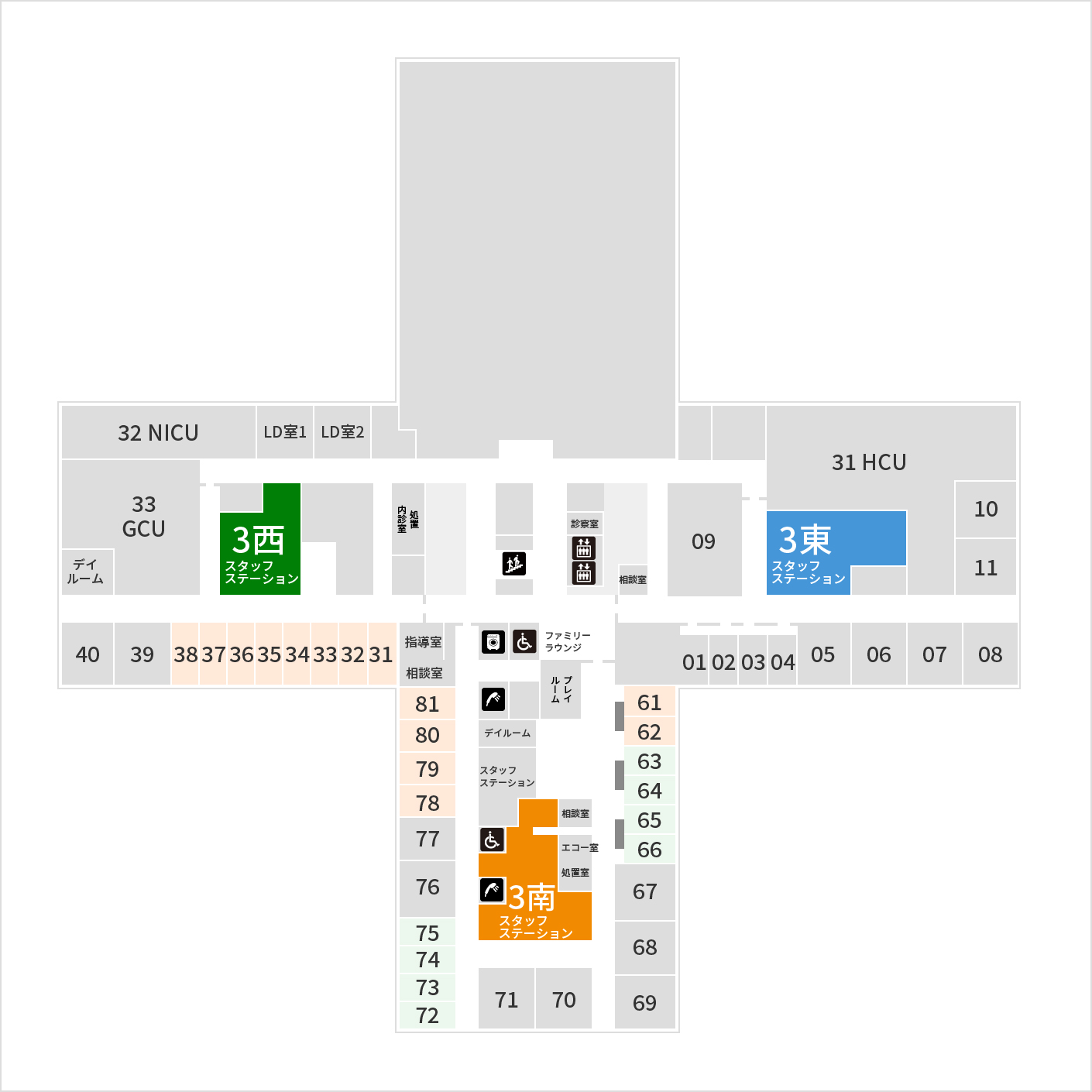 フロアマップ 3F 図解