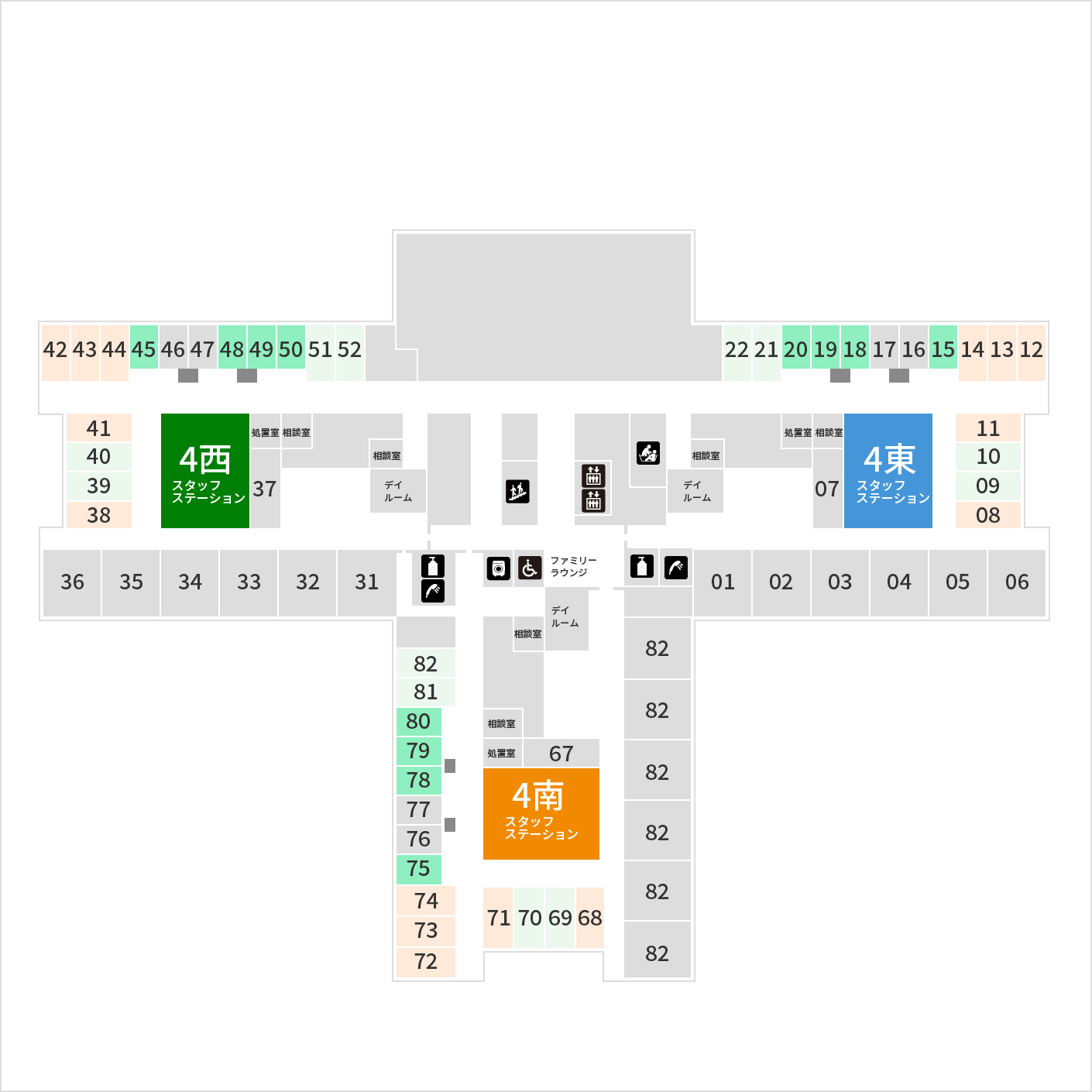 フロアマップ 4F 図解