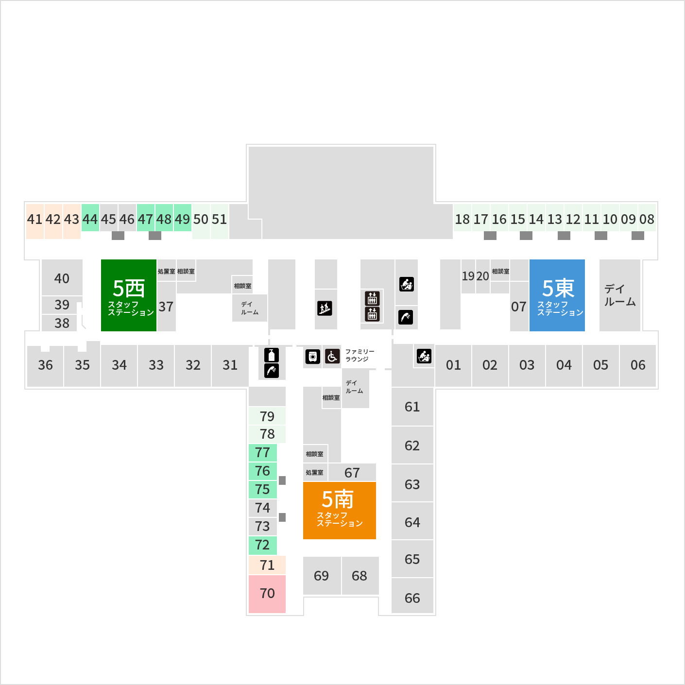 フロアマップ 5F 図解